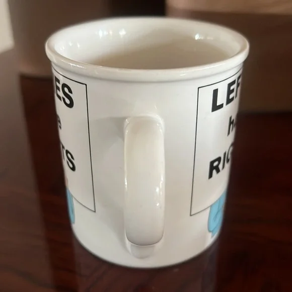 Vintage “Lefties have Rights” Coffee Mug - Picture 3 of 7